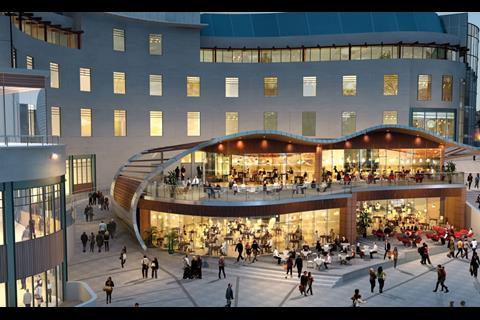 Hammerson has plans for a 20,000ft2 restaurant-focused extension of Birmingham’s Bull Ring shopping centre. Architect Chapman Taylor has been hired to design the scheme